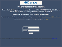 Tablet Screenshot of foxsports-crew.com.au